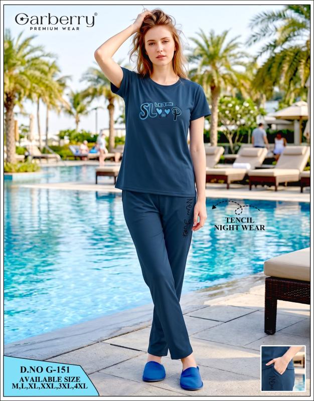Garberry G-151 tensil night dress wholesale in delhi